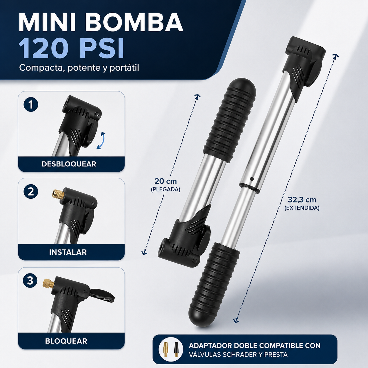 Kit de Reparación para Bicicleta 34 Piezas – Completo, Compacto y Profesional