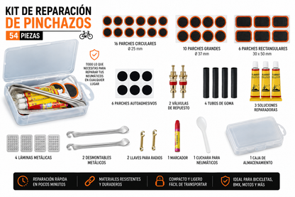 Parches y Desmontables para Bicicleta